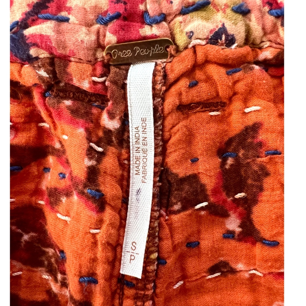 FREE PEOPLE Dakota Skies Stitched Kantha Shorts - S - Picture 7 of 12